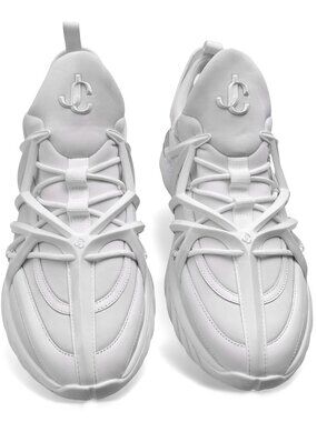 Jimmy Choo COSMOS White Luxury Designer Sneakers High-End Fashion Shoes